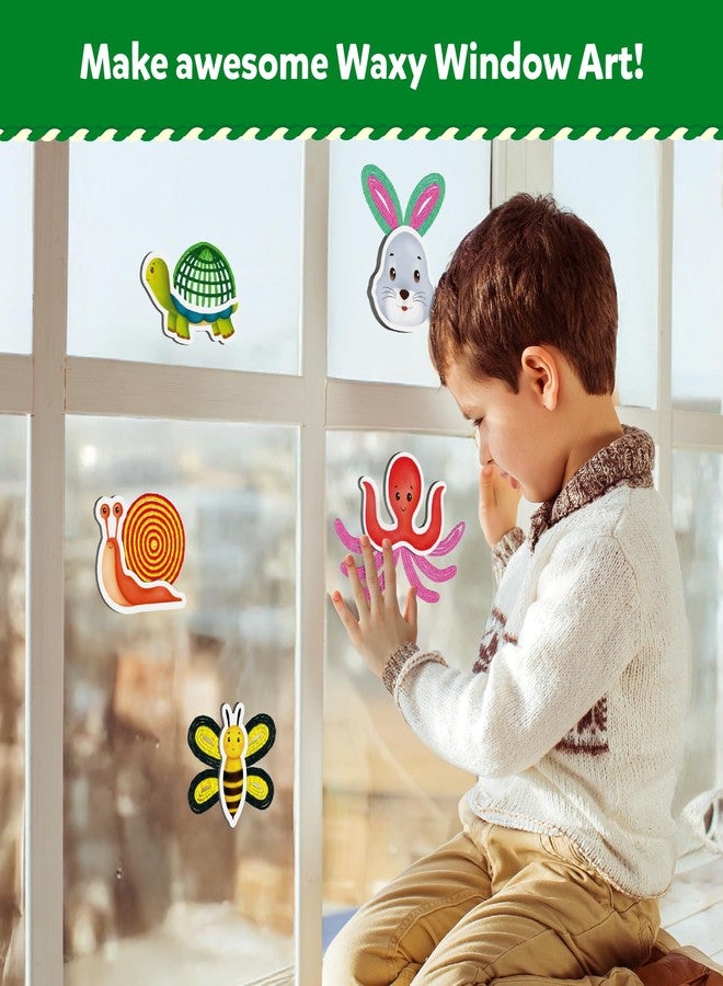 Skillmatics Waxy Window Art - 100 Bendable Waxy Sticks for Mess-Free DIY Fun, Reusable 100% Organic Beeswax Craft Kit, Travel Friendly, Creative Gifts for Girls & Boys Ages 5, 6, 7, 8, 9, 10, 11, 12 - Image 3